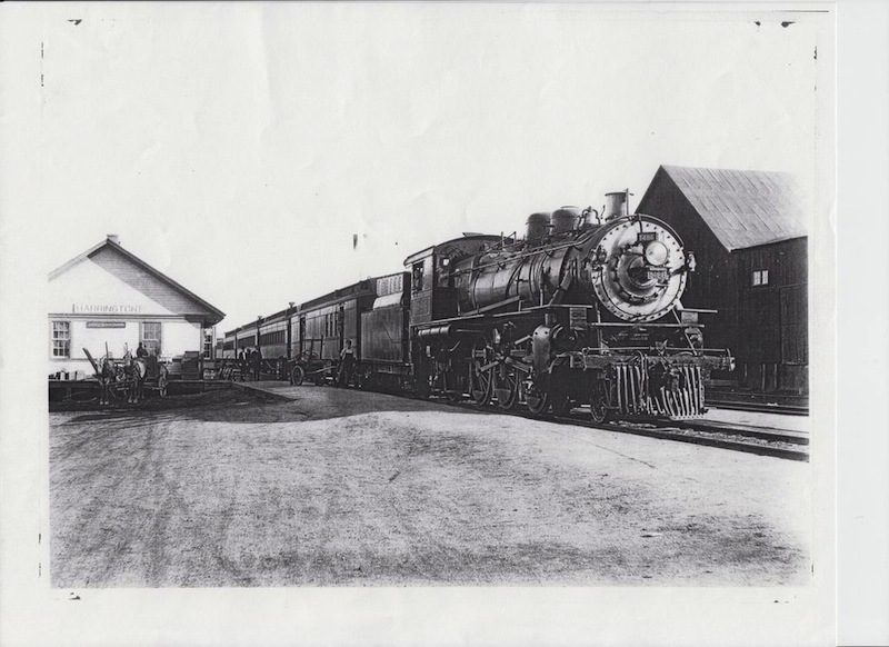 Great Northern Pacific Railroad station, late 1800s
