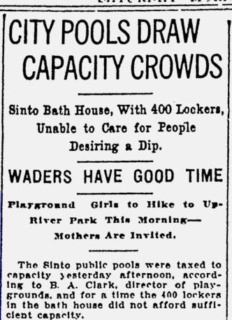 Capacity Crowds! July 3, 1914 Newspaper Article