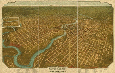 C. 1905 map of Spokane