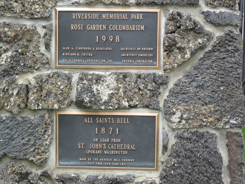 Dedication Plaques
Bell Tower & Rose Garden Columbarium