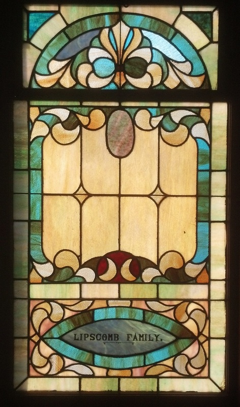 Stained glass window in the Bethel AME Church