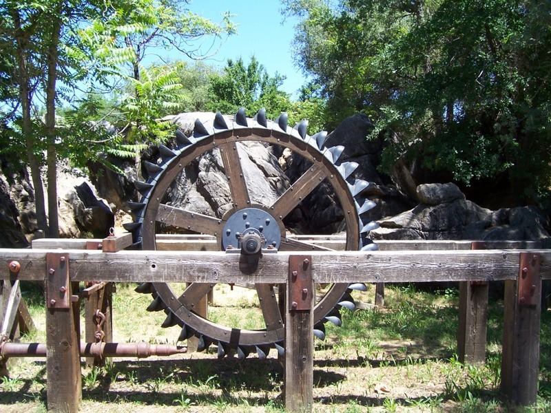 Old mining equipment.