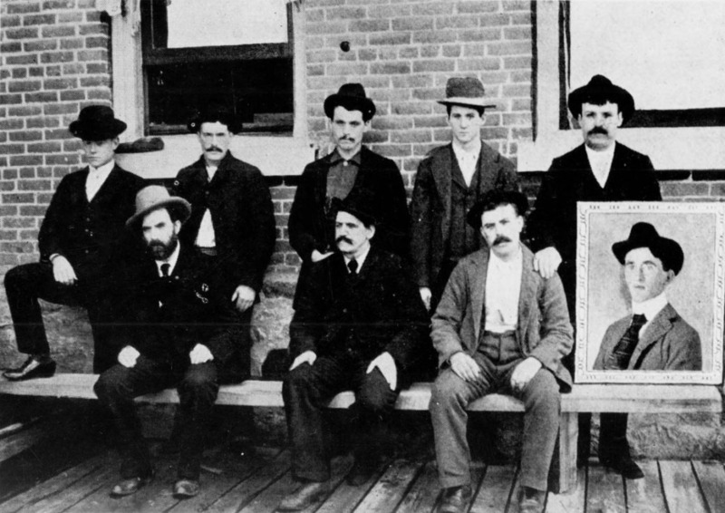 Miners on strike, circa 1899.