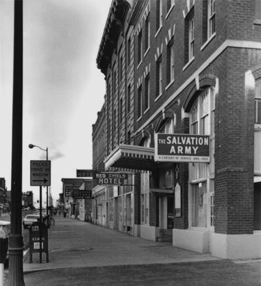 Salvation Army Building and Red Shield Hotel 1950's