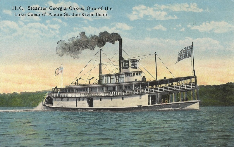 Steamer Georgia Oakes, One of the Lake Coeur d'Alene-St. Joe River Boats