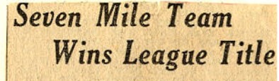 The Camp Seven Mile Baseball Team
