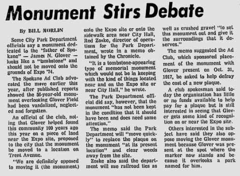 "Monument Stirs Debate"