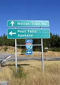 Mullan Road Marker/I-90 Intersect