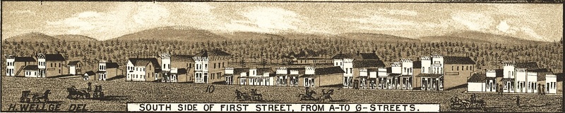 First Street Cheney, 1884