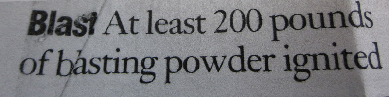 Sub-headline about Blast Victims