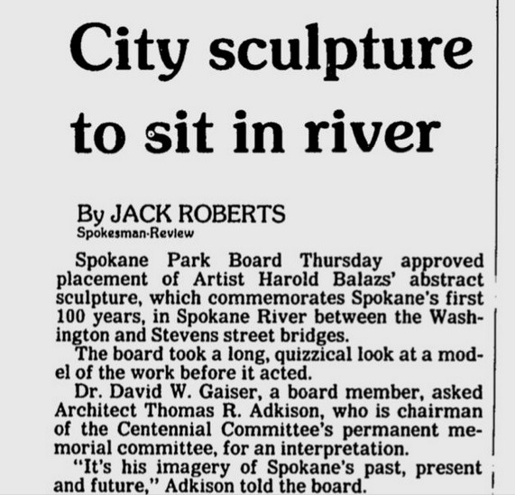 City Sculpture to Sit in River