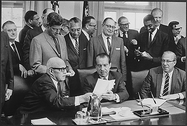 President Nixon Signs OSHA, Oct. 1969