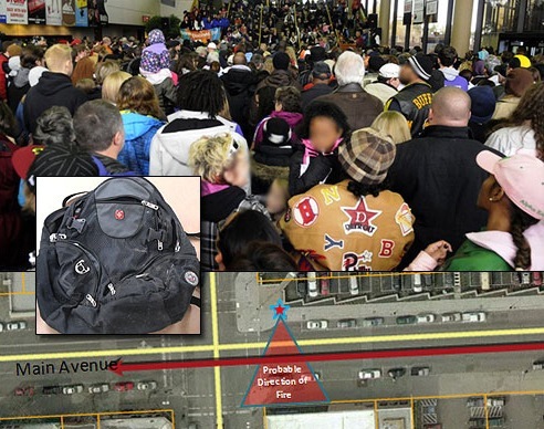 Evidence photo of the backpack