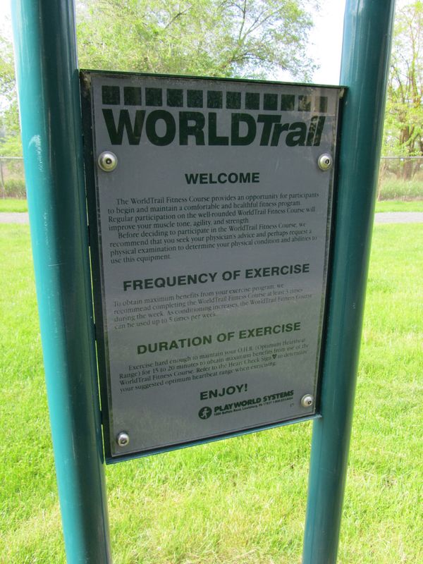 World Trail - part of an exercise loop at the park