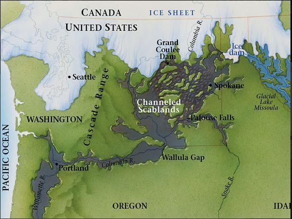 Map of the flood area