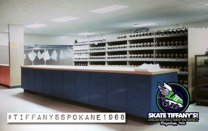 Tiffany's Skate Inn skate rental area 1968