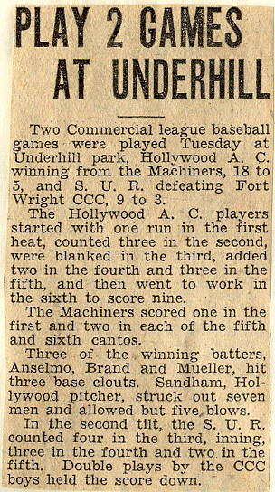 1935 Newspaper Clipping