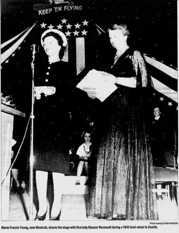 Eleanore Roosevelt and Marie Frances Woolcott