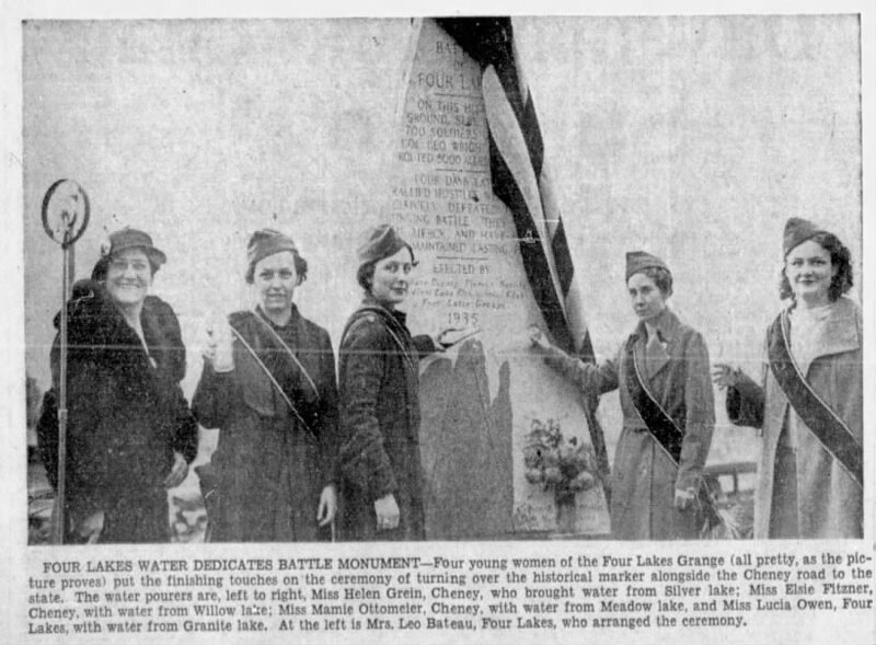 Four Lakes Monument Dedication