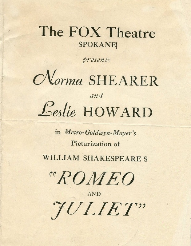 Romeo and Juliet Playbill