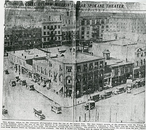 The block before the building of the Fox