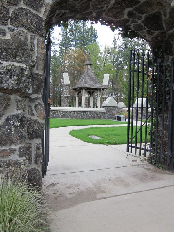 Gate to the Rose Garden
Fountain and Columbarium