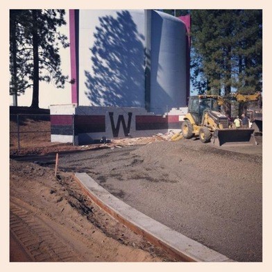 Construction on Merkel Field