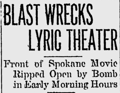 Newspaper clipping from Spokane Daily Chronicle.
