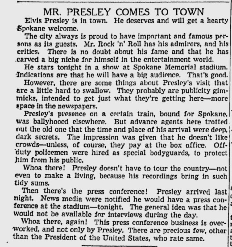 Mr Presley Comes to Town