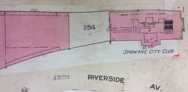 1920 Sanborn map of the American Legion