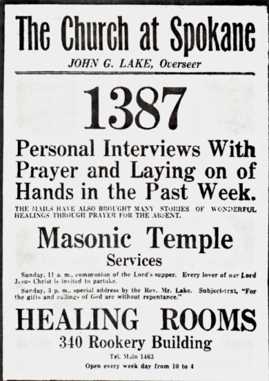 The Church at Spokane
Services & Healing Rooms
Flyer / Advertisement