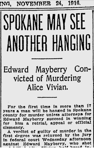 Spokane May See Another Hanging