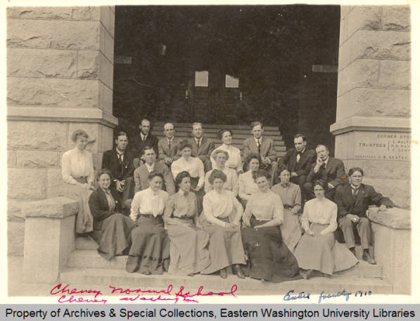 Faculty, Cheney State Normal School 1910