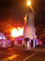 Milk Bottle on Fire
