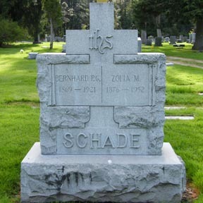Schade Headstone