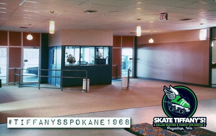 Tiffany's Skate Inn main entrance interior 1968