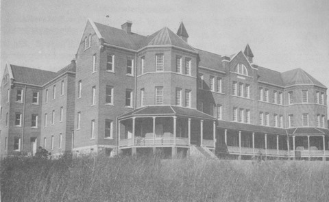 The original hospital built in 1890.